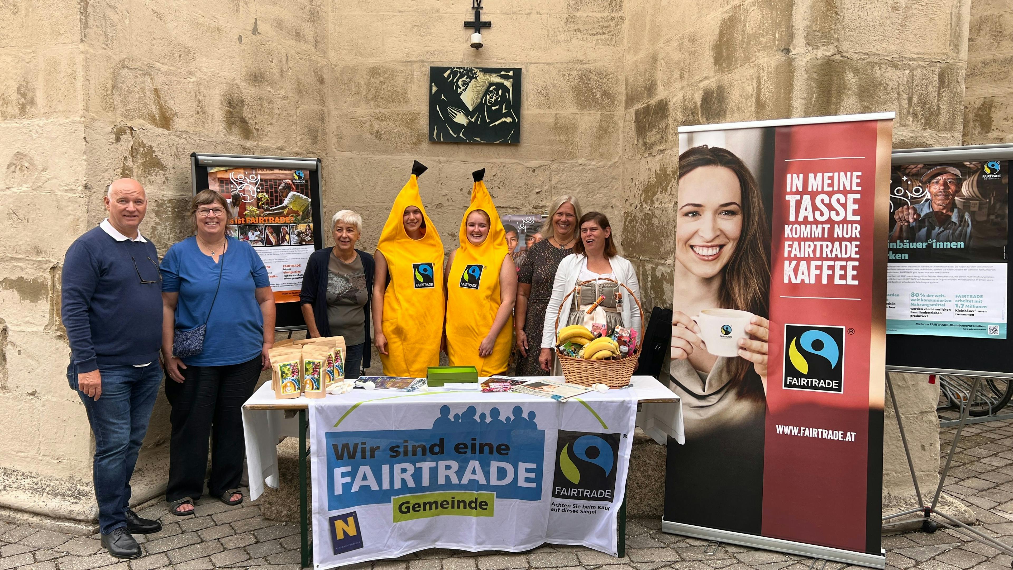 Fairtradegemeinde Korneuburg Team beim Kirtag 2023